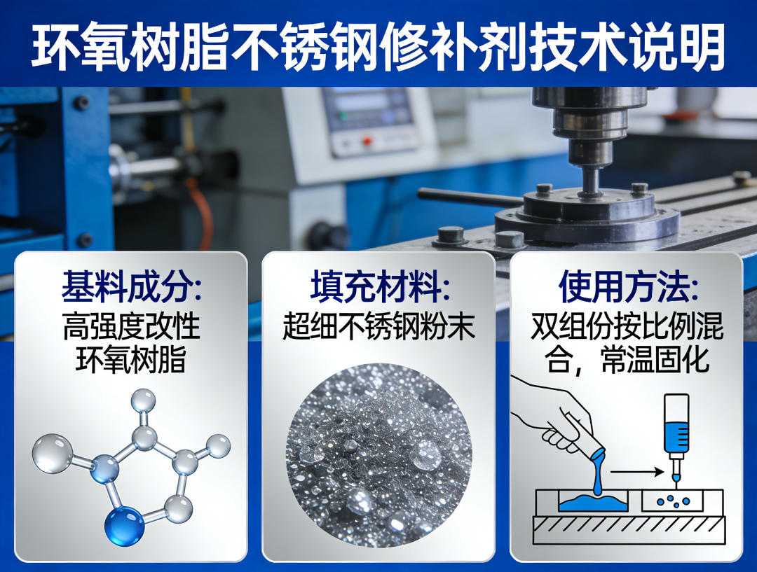 深耕工业维保｜环氧树脂不锈钢修补剂，破解多行业管道防腐难题